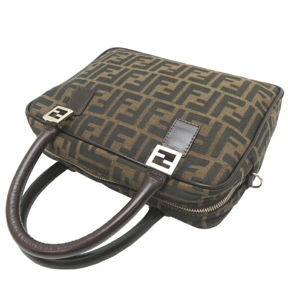 FENDI Brown Zucca Shoulder Bag - Picture 4 of 10